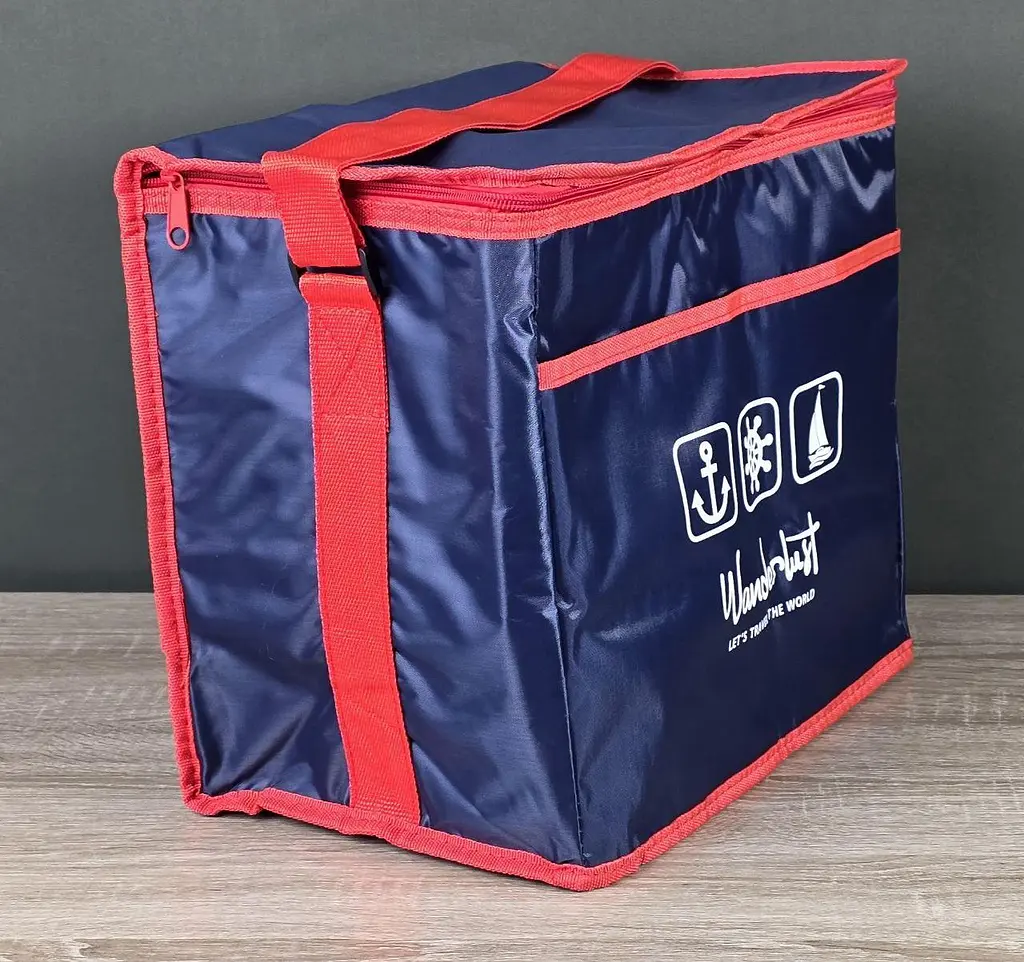 Термосумка Stenson Wanderlust R28805 25 л охолодження та збереження температури 36x20x32 см Синій - фото 10
