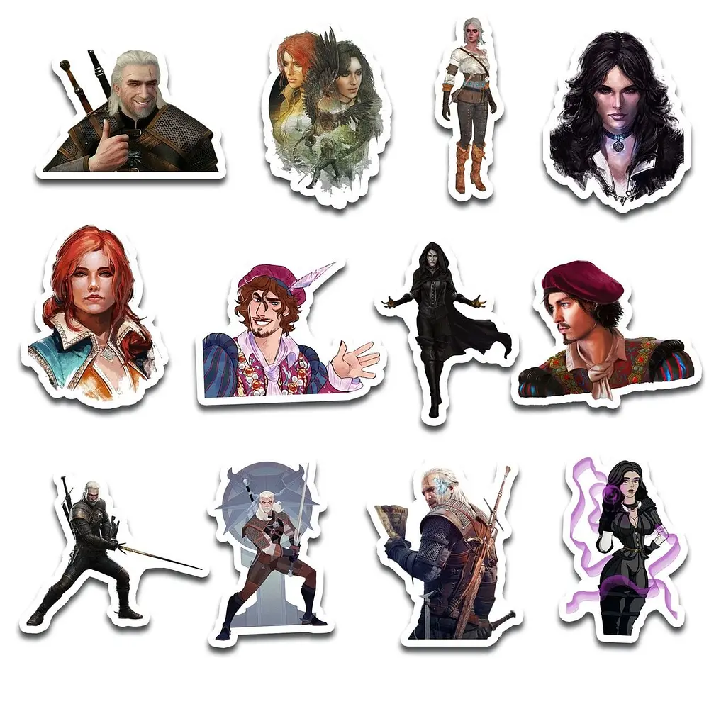 Стикерпак GeekLand The Witcher 45 штук (SP TW 01) - фото 3