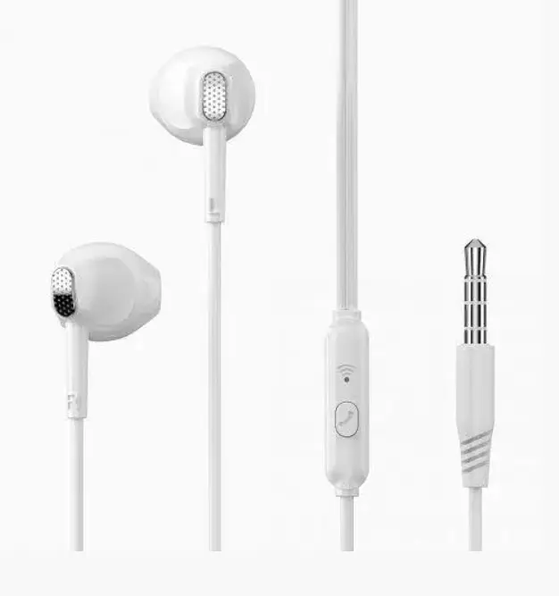 Навушники XO EP52 metal in-ear 3.5mm earphone White