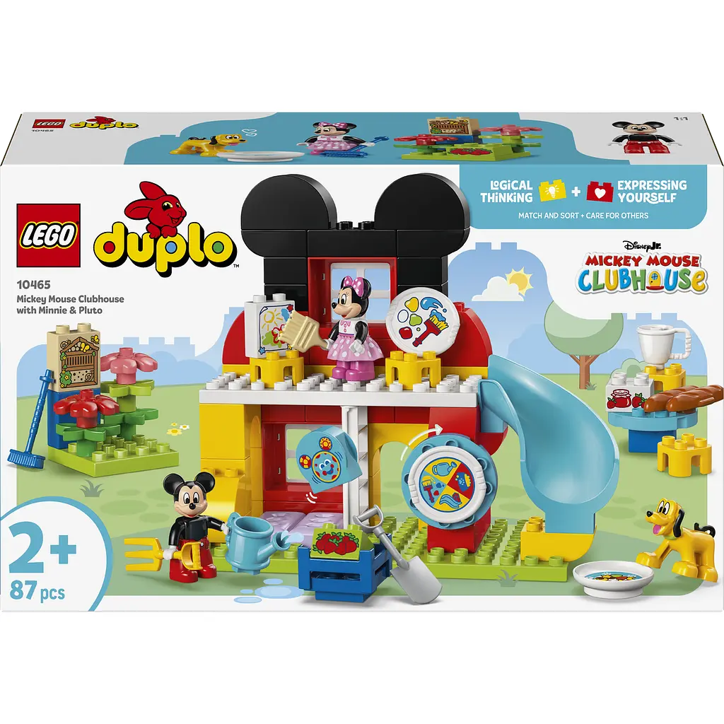 Уцінка. Конструктор LEGO DUPLO Disney Міккі Маус: Клубний будинок з Мінні та Плуто 87 деталей (10465)