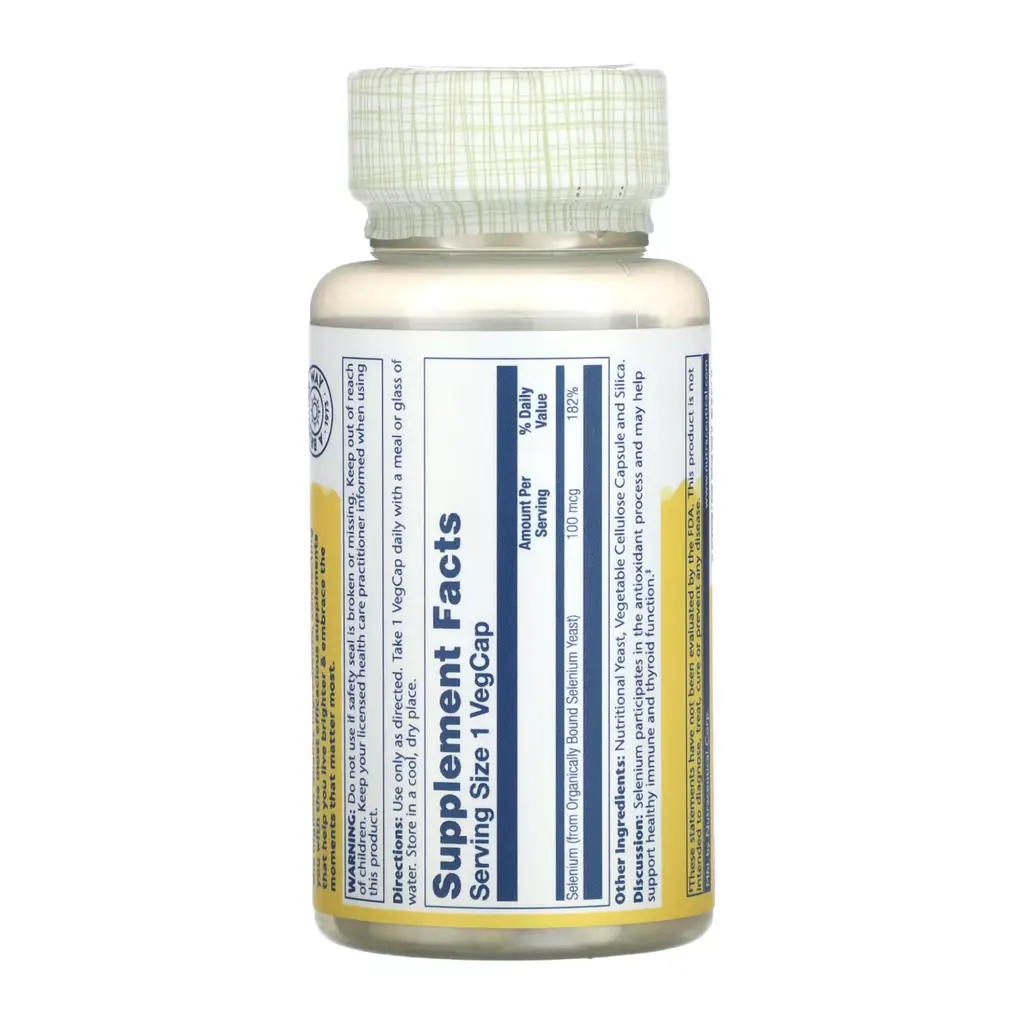 Селен Selenium 100mcg - 100 vcaps - фото 2