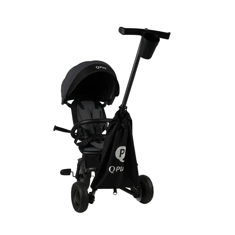 Велосипед триколісний дитячий Nova+ Rubber складаний Ultimate Black (S700-17Nova+RubberUB) - фото 5