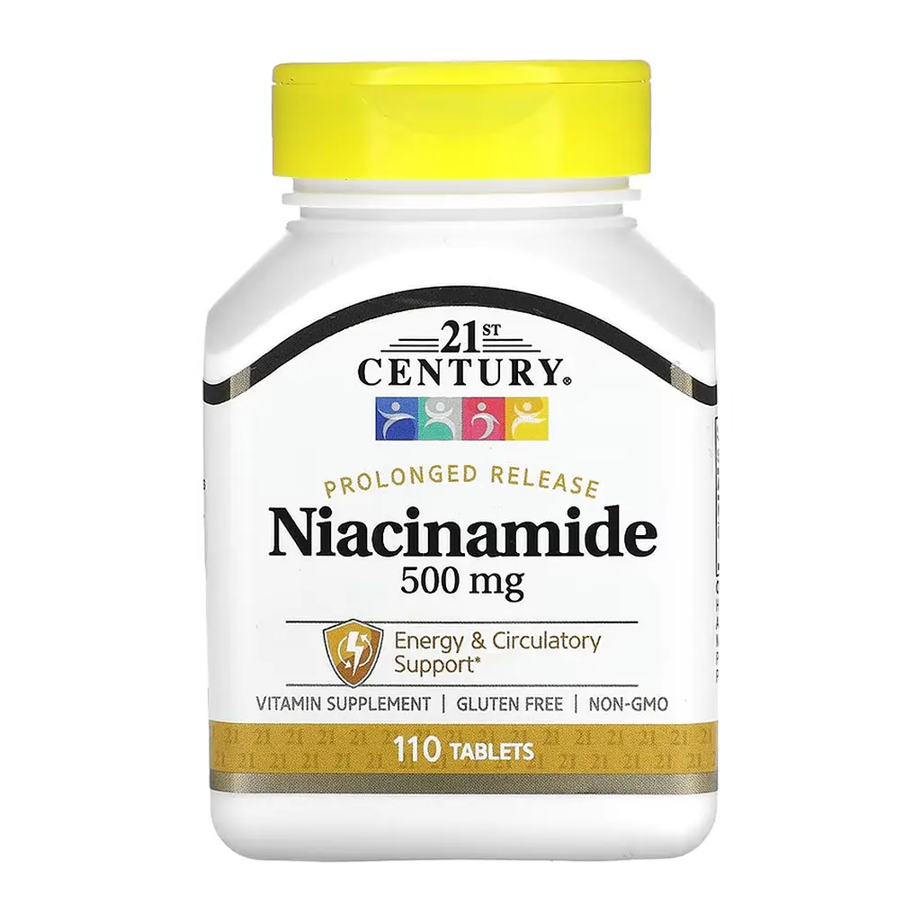 Вітамін B3 500 мг 21st Century (Niacinamide) - 110 таблеток