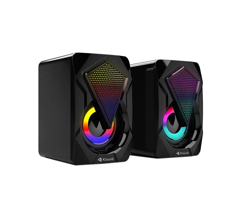 Компьютерные колонки Kisonli L9090 RGB, 6Вт, для ПК и ноутбука - фото 2