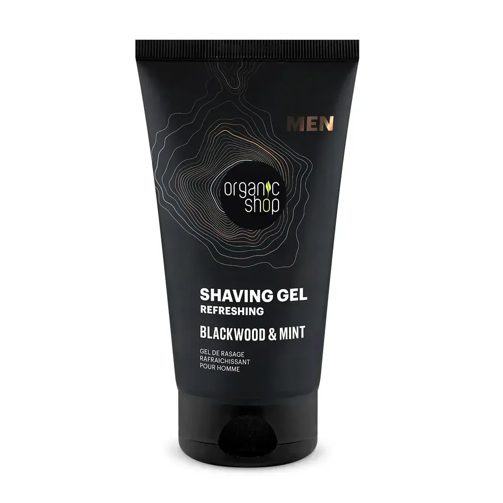 Гель для гоління Освіжаючий Blackwood and Mint MEN Organic Shop 150 мл