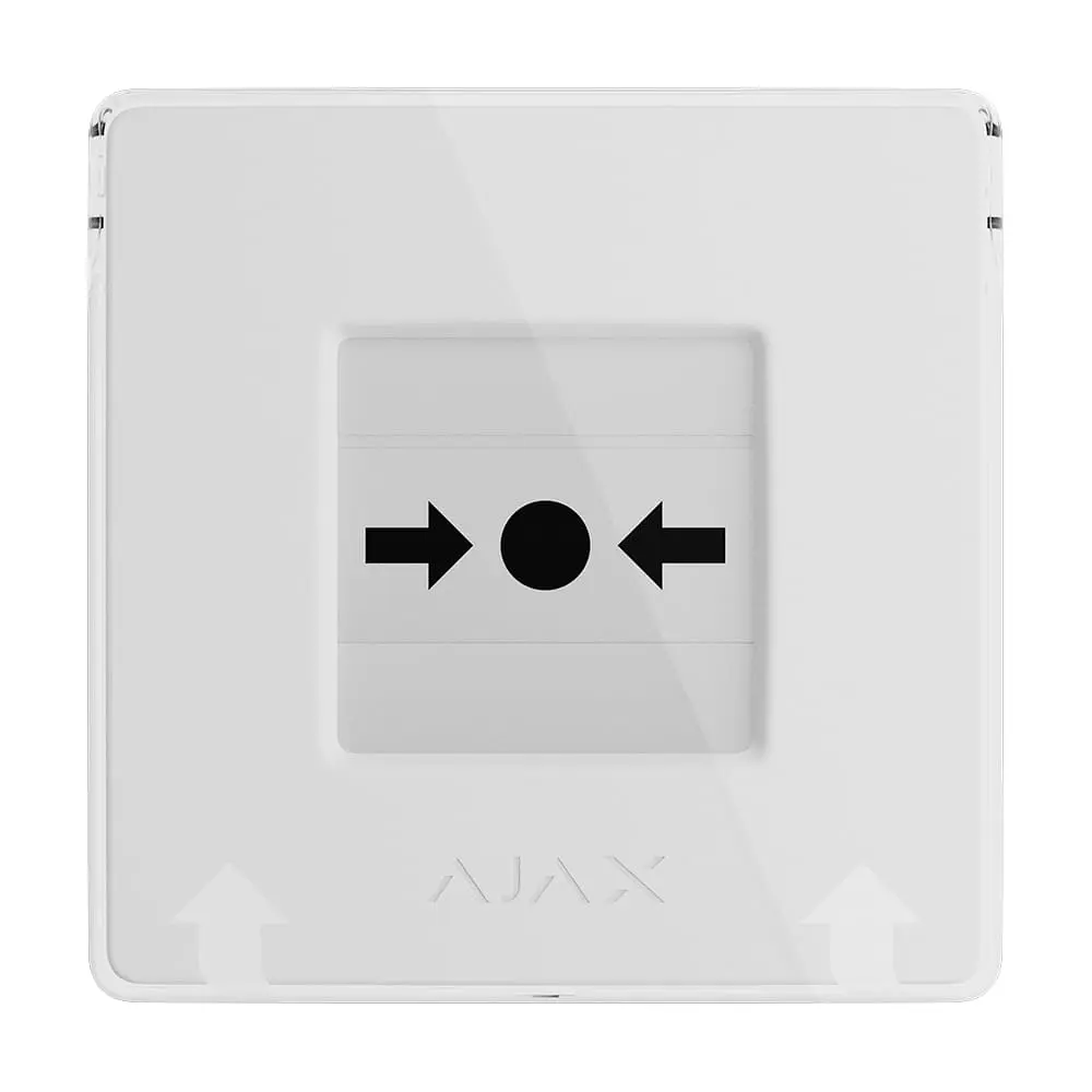 Бездротова кнопка для активації пожежної тривоги вручну Ajax ManualCallPoint White Jeweller (26-00665) - фото 11