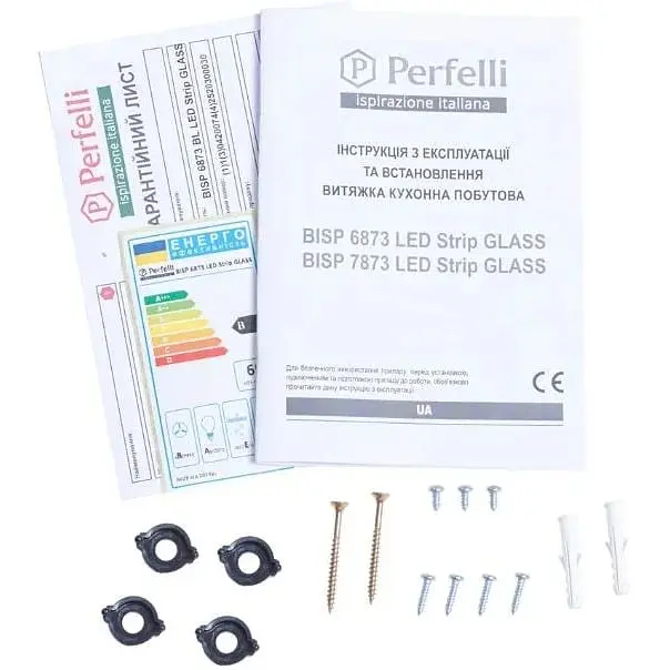 Вытяжка встроенная Perfelli BISP 6873 WH LED Strip Glass - фото 14