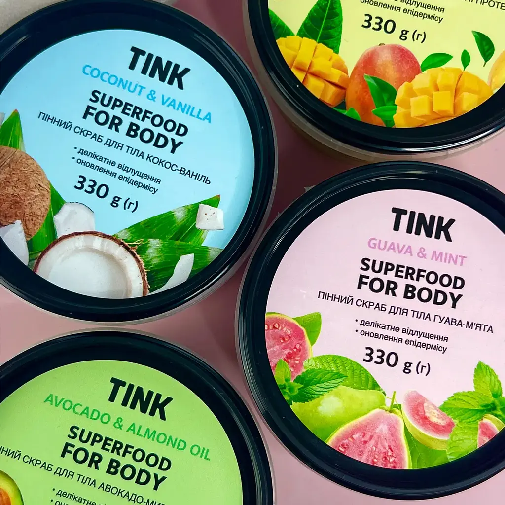 Скраб для тела пенный Манго-Молочные протеины Tink 330 г - фото 5
