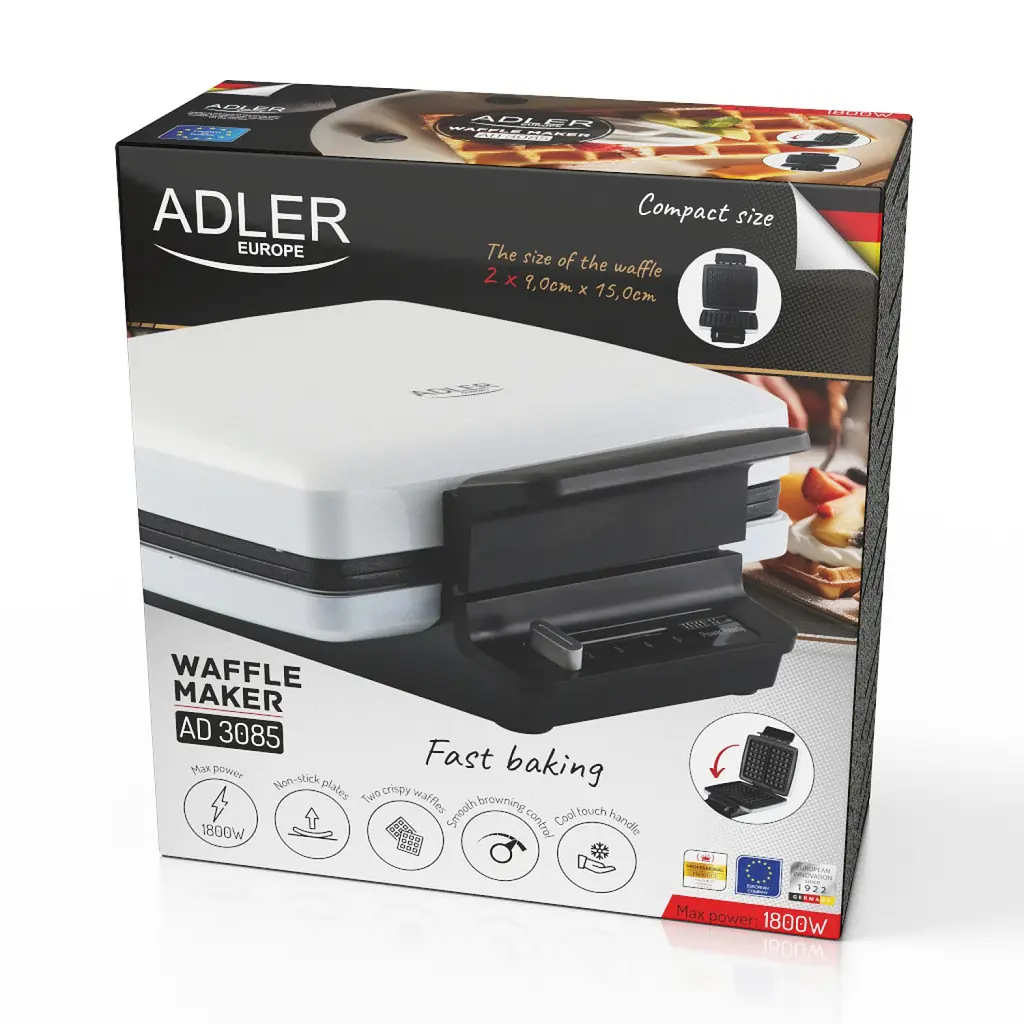 Вафельница Adler AD 3085 - фото 10