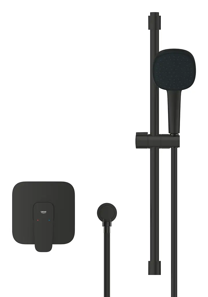 Душевая система скрытого монтажа Grohe Cubeo с Tempesta 110 1053352430, Черный матовый - фото 2