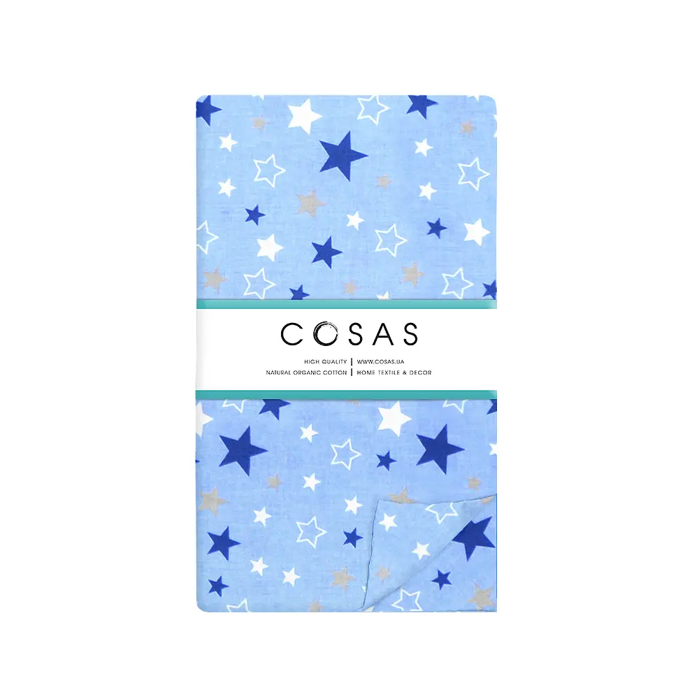 Простирадло полуторне Cosas Color Stars 155х240 см (StarsColorBlue_155s) - фото 4