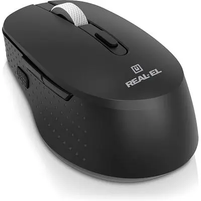 Комп'ютерна мишка Real-El RM-380W Wireless Black (EL123200057) - фото 3