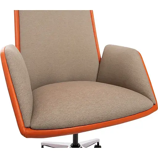 Офисное кресло GT Racer X-1916 FABRIC, желто-оранжевое (X-1916 FABRIC Orange/Flaxen) - фото 6
