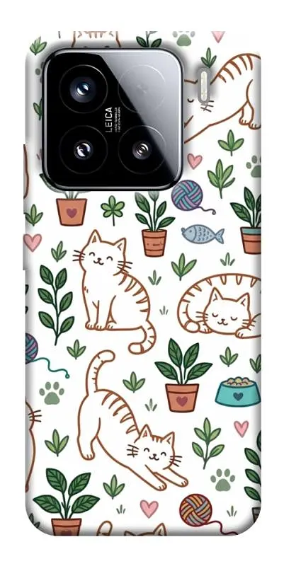 TPU чохол Demsky Cats pattern для Xiaomi 15