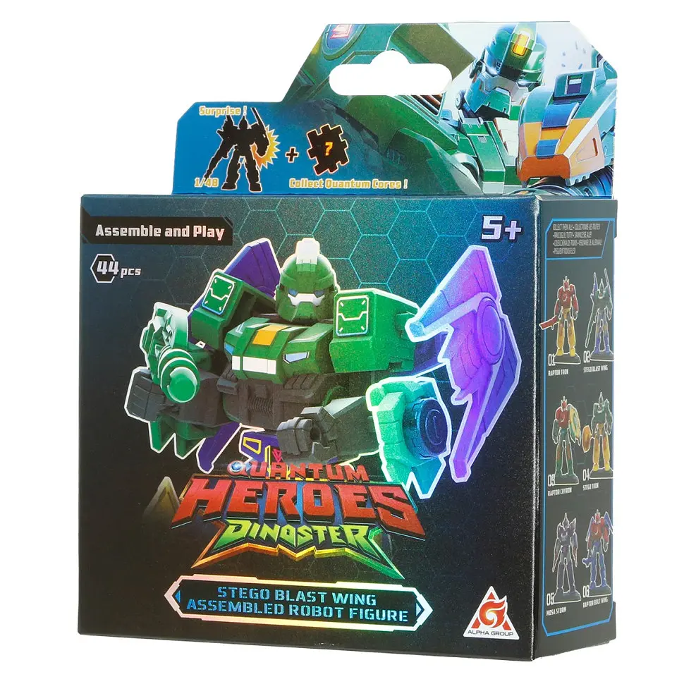Детский робот-конструктор Стего Бласт Винг Dinoster EU580881A-2 45 деталей - фото 3
