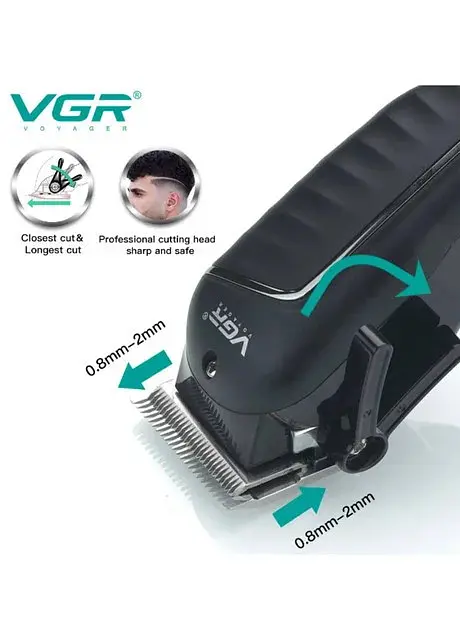 Професійна машинка для стрижки VGR V-683 для волосся та бороди - фото 3