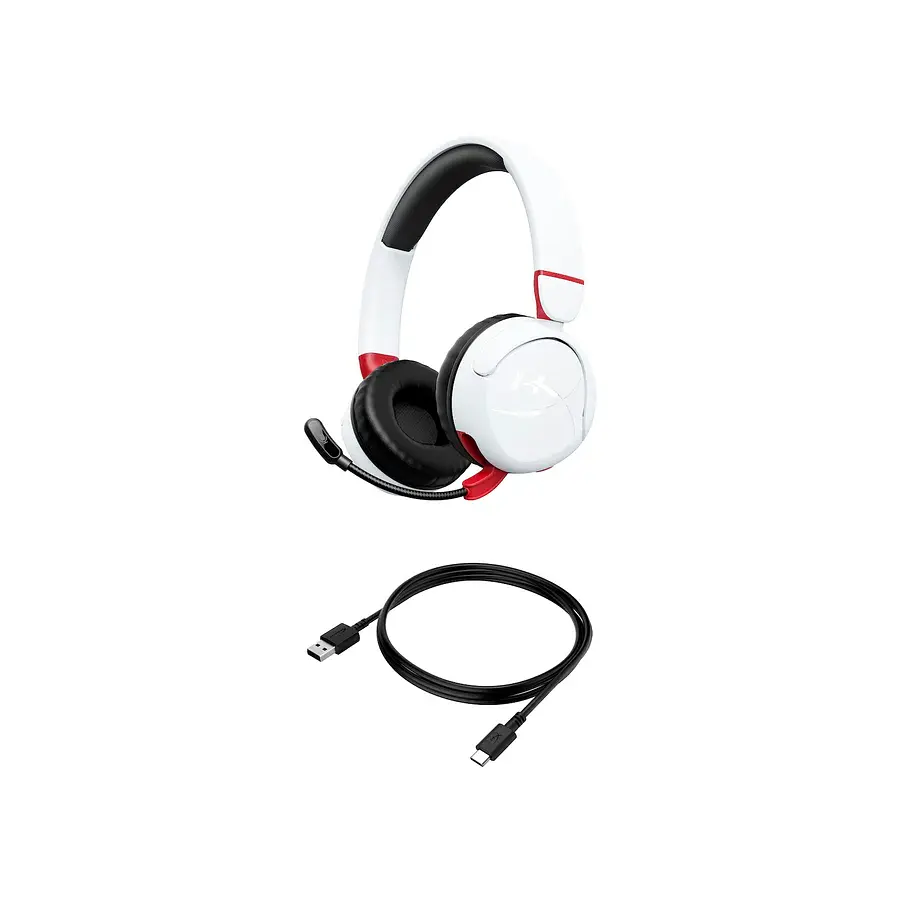 Гарнитура HyperX игровая Cloud Mini mini-jack/BT 1.2 м белый-красный (7G8F2AA) - фото 6