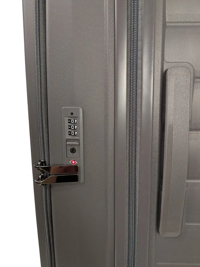 Валіза велика Airtex 253 Поліпропілен TSA 102 л Сіра - фото 4