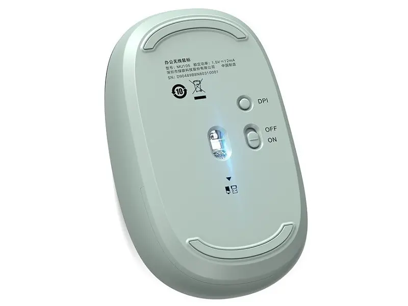 Миша UGREEN MU105 Portable Green (90672) - фото 4