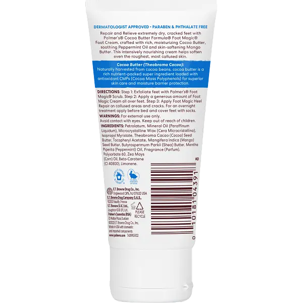 Крем-масло Palmer's Cocoa Butter Formula Foot Magic на основі какао-олії Магія ніг - фото 2