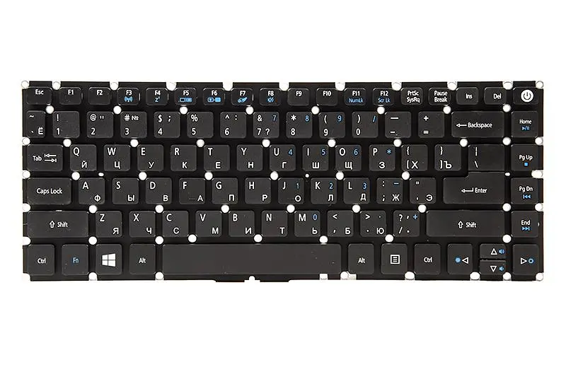 Клавіатура для ноутбука ACER Aspire E5-422, E5-432 чорний, без фрейму (KB310012)