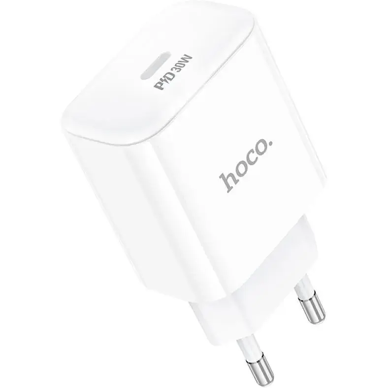 Зарядний пристрій Hoco C76A Pro 1Type-C PD/QC 30W PPS White - фото 4
