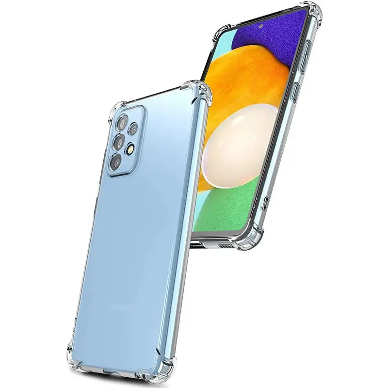 TPU чохол GETMAN Ease logo посилені кути Full Camera для Samsung Galaxy A52 4G / A52 5G / A52s Безбарвний (прозорий) - фото 4