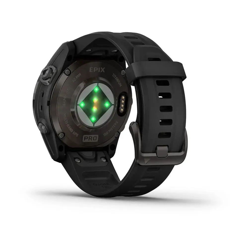 Смарт-годинник Garmin Epix Pro Gen 2 Sapphire 42 mm Carbon G. with Black Band (010-02802-14/15) - фото 2