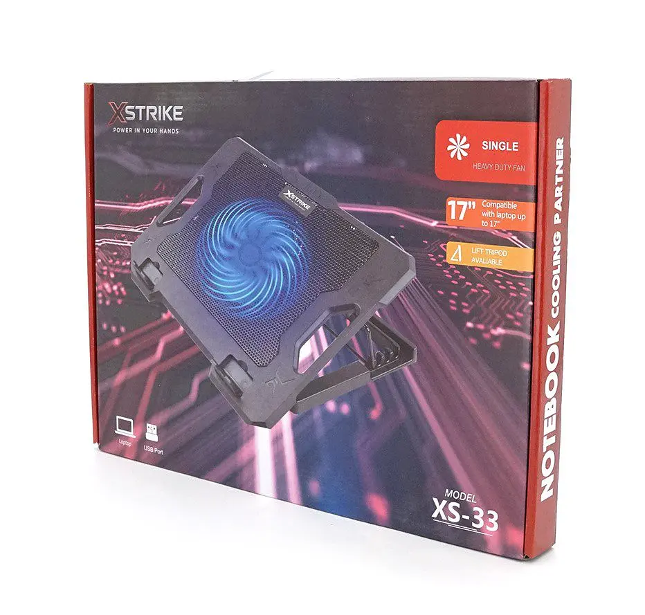 Охолоджувальна підставка для ноутбука до 15.6 дюймів XSTRIKE 33XS 1xfans 140mm - фото 3