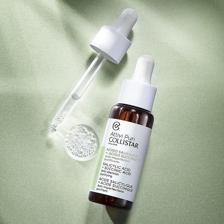 Концентрат для обличчя Collistar Attivi Puri Salicylic Acid + Succinic Acid 30 мл - фото 4