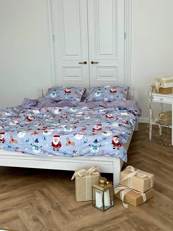 Постільна білизна євро Dushka Home Сатин Плюш 21365 200х220 см - фото 5