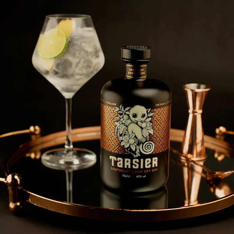 Джин Tarsier Southeast Asian Dry 45% 0.7 л - фото 8