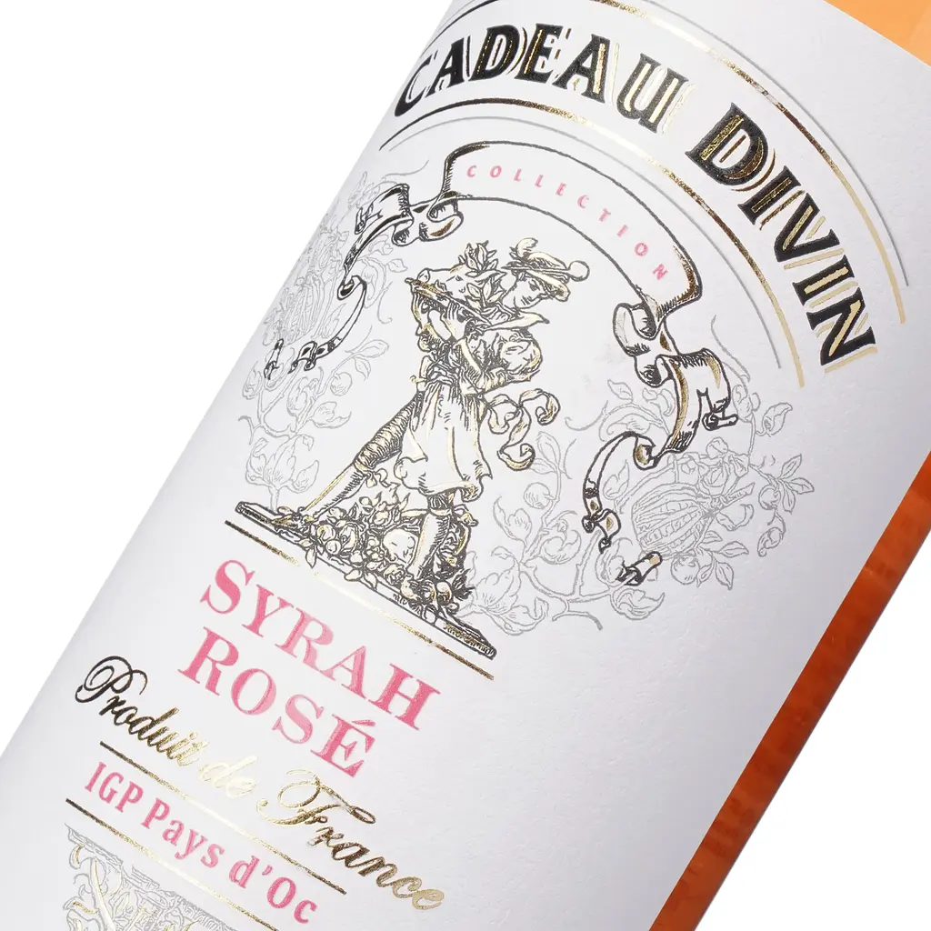 Вино Cadeau Divin Syrah Rose IGP Pays d'Oc рожеве сухе 0.75 л - фото 5
