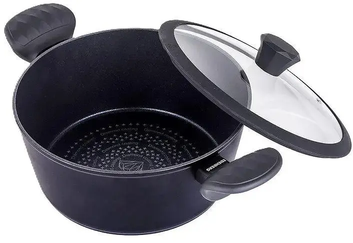 Каструля з кришкою Edenberg EB-3486 24х10.5 см 3.9 л чорна - фото 9