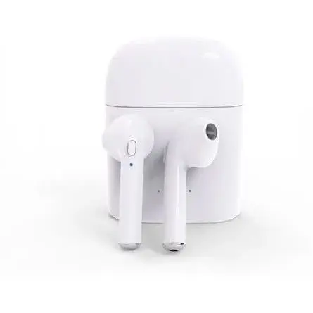 Бездротові блютуз навушники TWS i7 Mini з боксом для заряджання White (au043-hbr) - фото 2