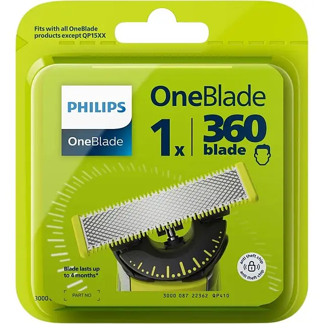 Змінне плаваюче лезо Philips OneBlade 360 для тримера 1 шт. салатове (QP410/50) - фото 11