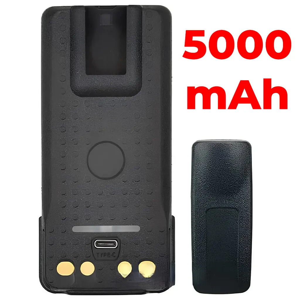 Акумулятор для Рації Motorola DP4400 5000 mAh з USB-C Батарея на Радіостанцію Моторола DP4800 DP4600 DP4400e + кліпса - фото 2