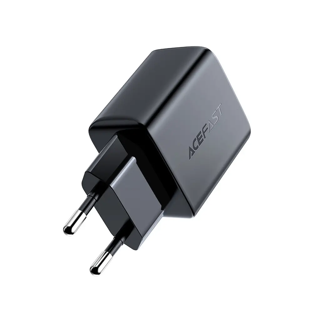 Мережевий зарядний пристрій Acefast A1 Type-C PD 20W чорний - фото 4