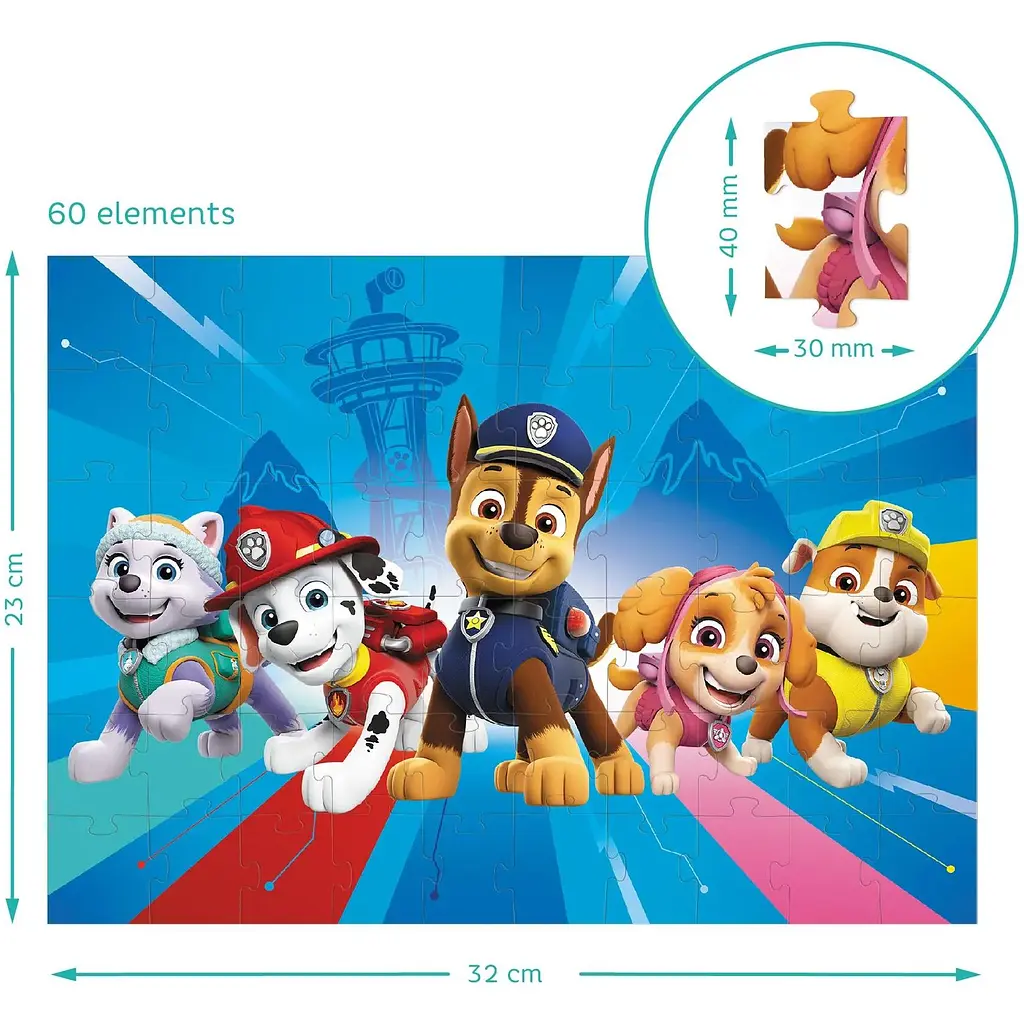 Пазл DoDo Paw Patrol, з фігуркою, 60 елементів, (200163) - фото 3