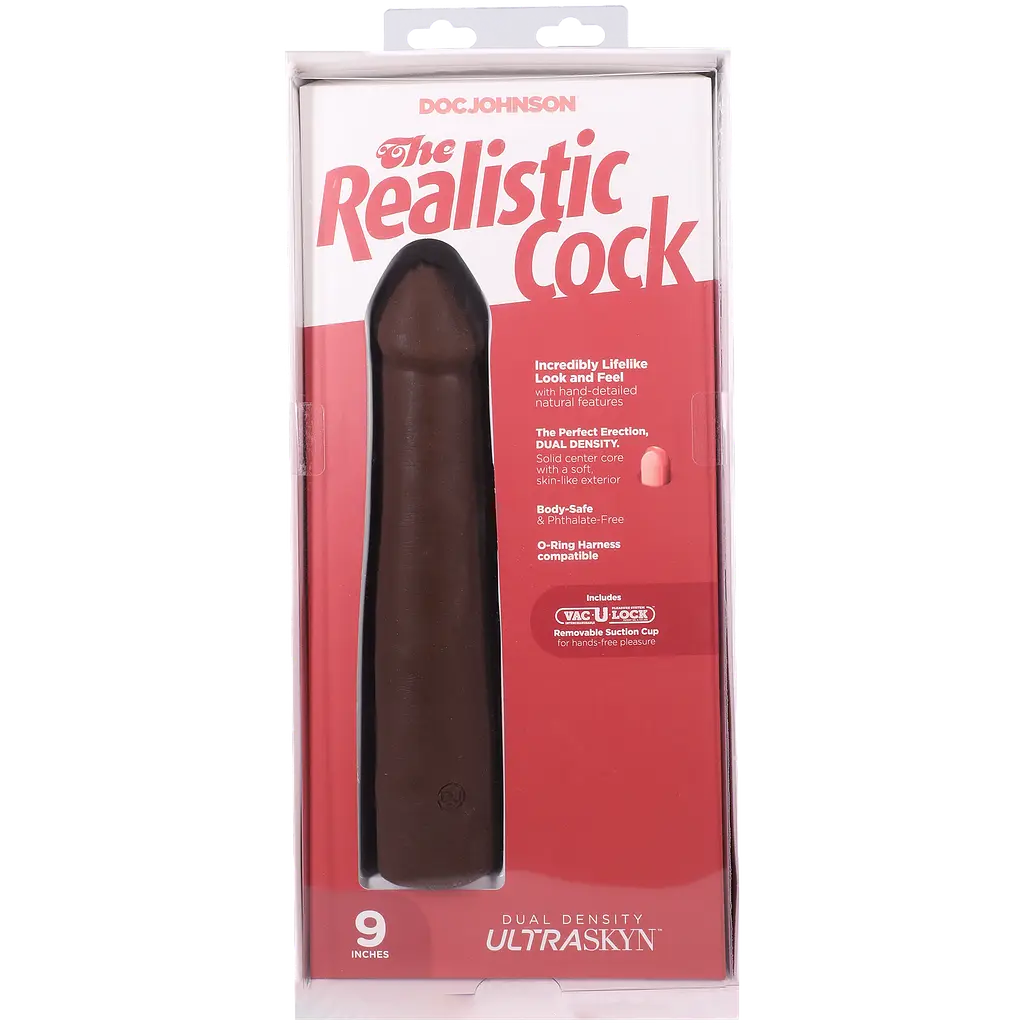 Фалоімітатор Doc Johnson The Realistic Cock ULTRASKYN 9 Inch, 22.9 см - фото 10