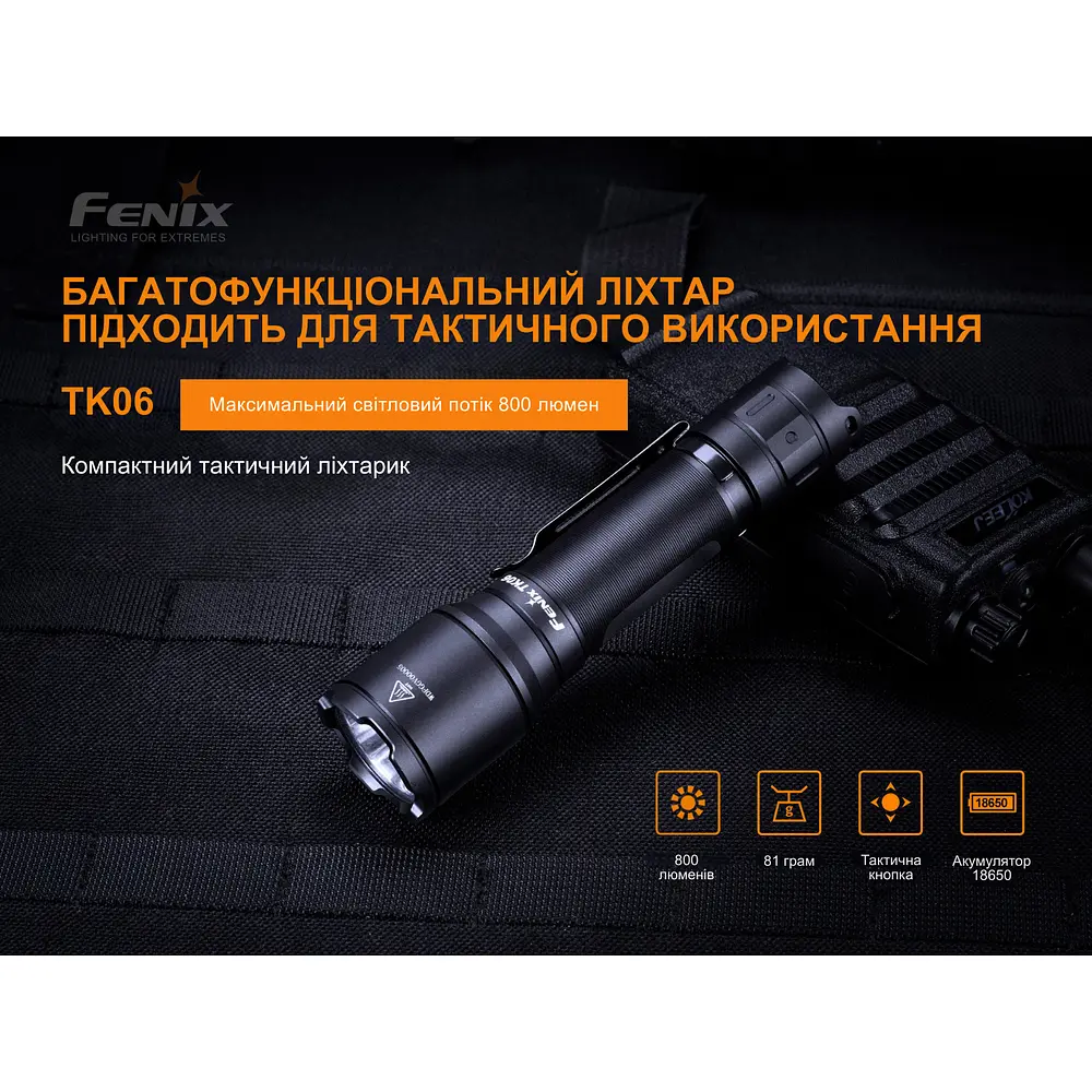 Ліхтар ручний Fenix TK06 - фото 7