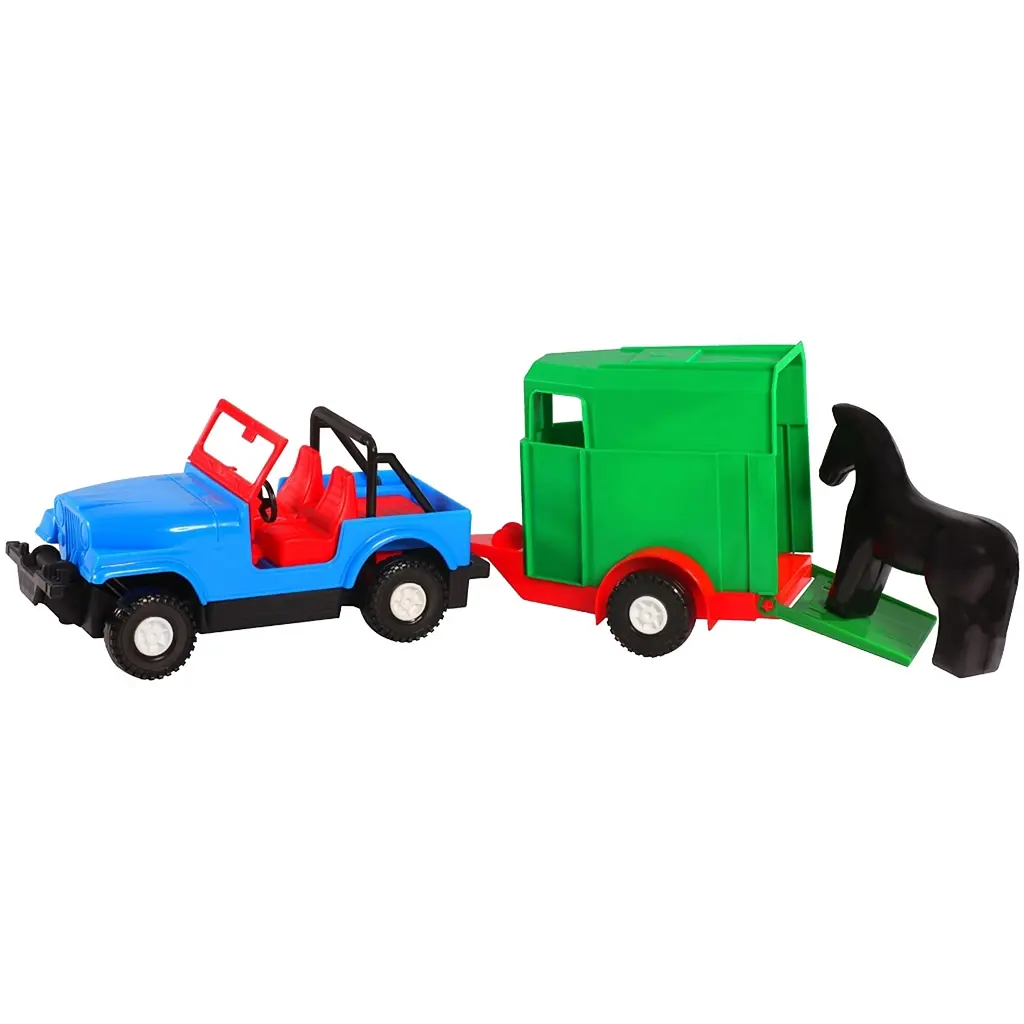 Іграшка Tigres Color Cars Авто-джип з причепом 1 шт. в асортименті (39007) - фото 3