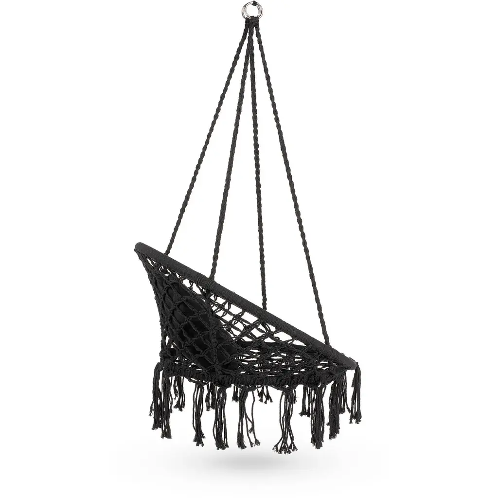 Садова гойдалка Boho Outtec XXL чорний - фото 6