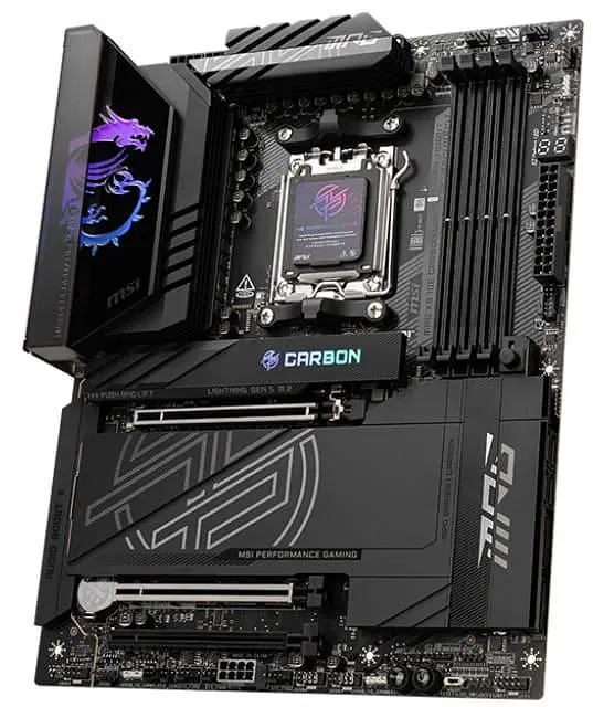 Материнська плата MSI MPG X870E CARBON WIFI (MPG X870E CARBON WIFI) (Socket AM5, AMD X870E, ATX) - фото 2