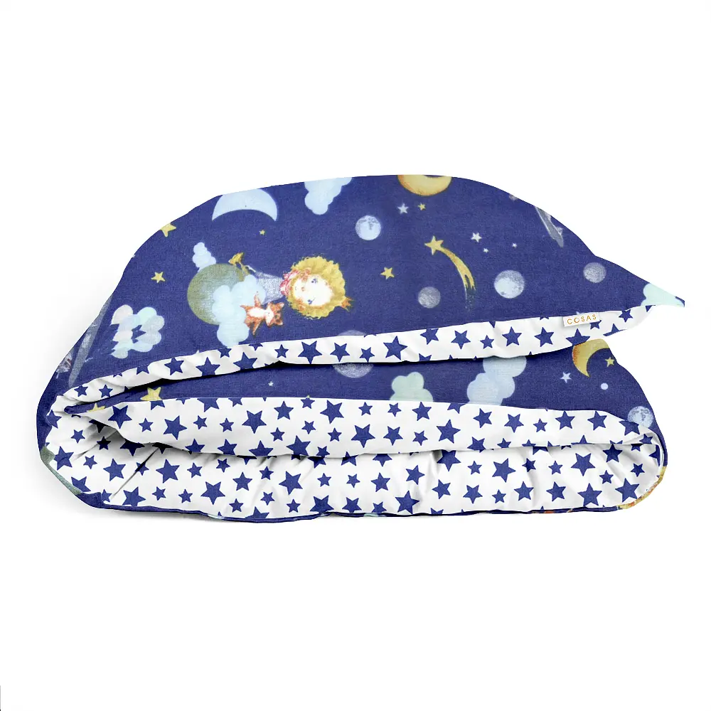 Комплект постільної білизни Cosas підлітковий LITTLE PRINCE & STAR 155 x 215 см (LittlePrinceBlue_Starfall_155) - фото 4