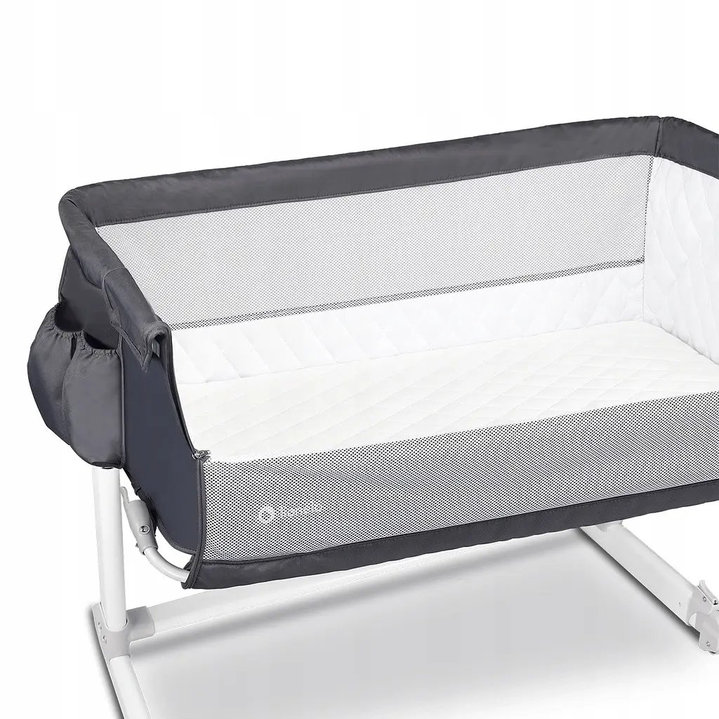 Кроватка приставная Lionelo THEO Dark gray - фото 6
