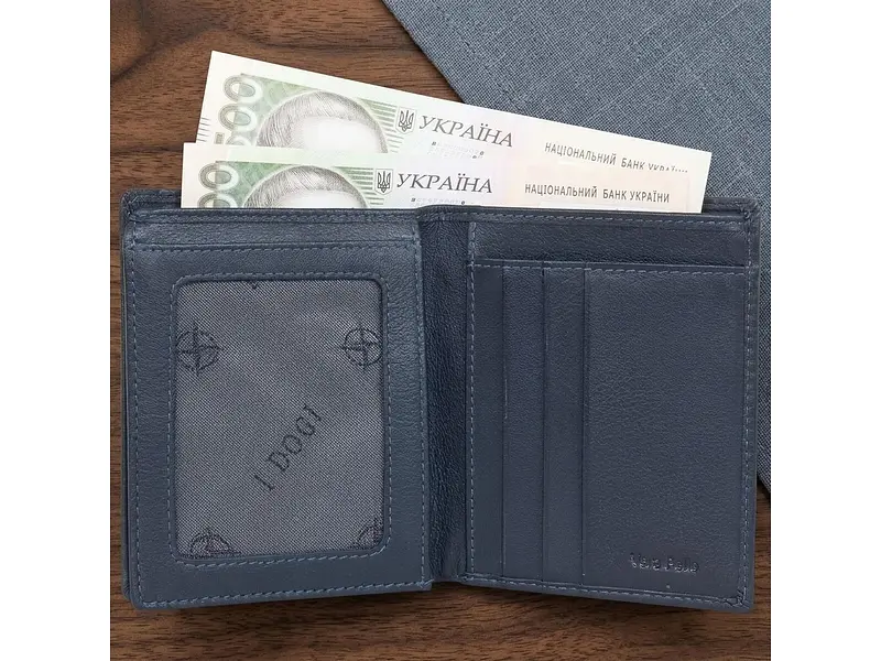 Чоловіче портмоне з натуральної шкіри Cortina 5079 Синє 11х9, 5 см TONY PEROTTI acs0032353 - фото 2