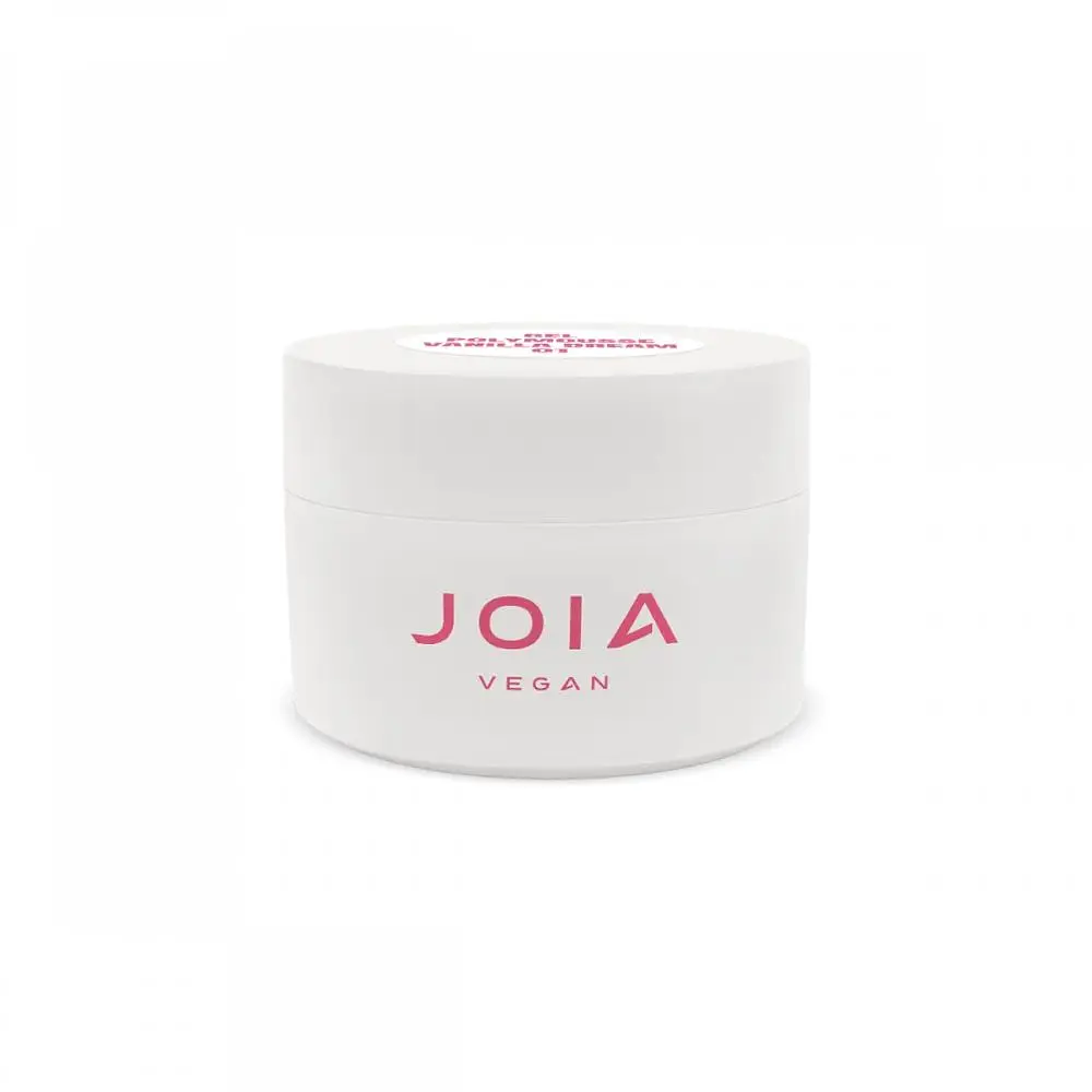 Мусовий акрі-гель Polymousse Gel білий 01 Vanilla Dream JOIA vegan 15 мл - фото 2