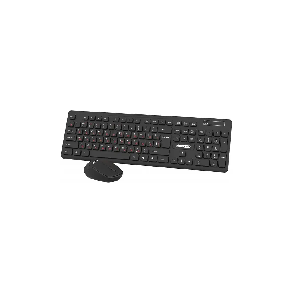 Комплект Maxxter KMS-WCM-02B-UA Wireless UA Black (KMS-WCM-02B-UA) - фото 2
