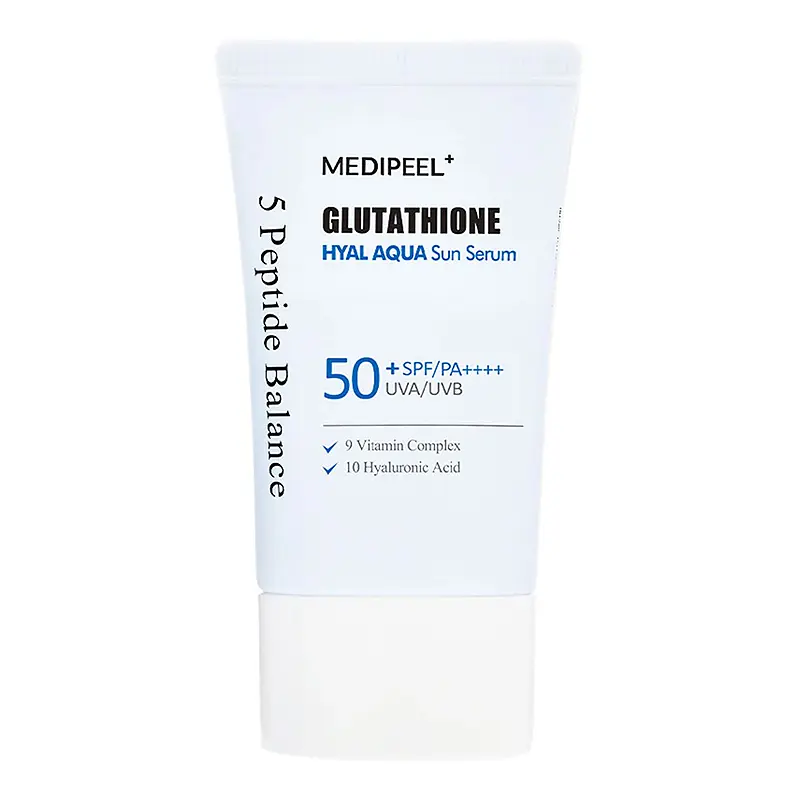 Сонцезахисна сироватка для обличчя Glutathione Hyal Aqua Sun Serum SPF 50+ MEDI-PEEL 50 мл - фото 1